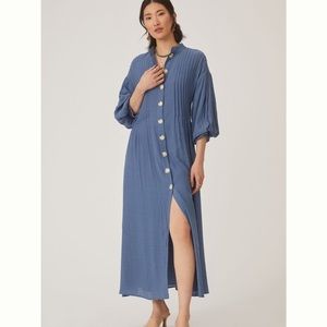 Anthropologie x Mare Mare Button-Front Midi Dress